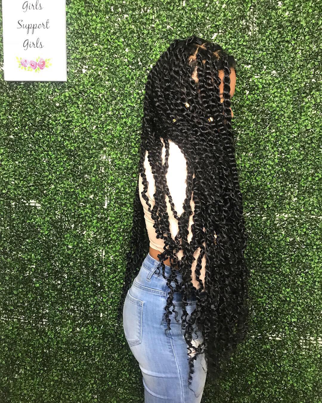 Passion twists hair