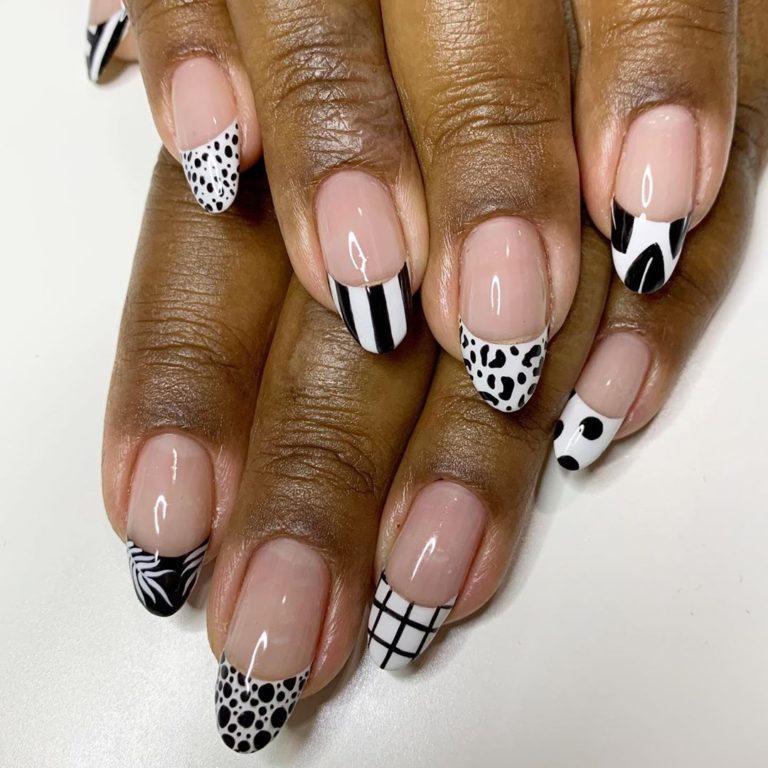 [UPDATED] 55 Classic Black and White Nails