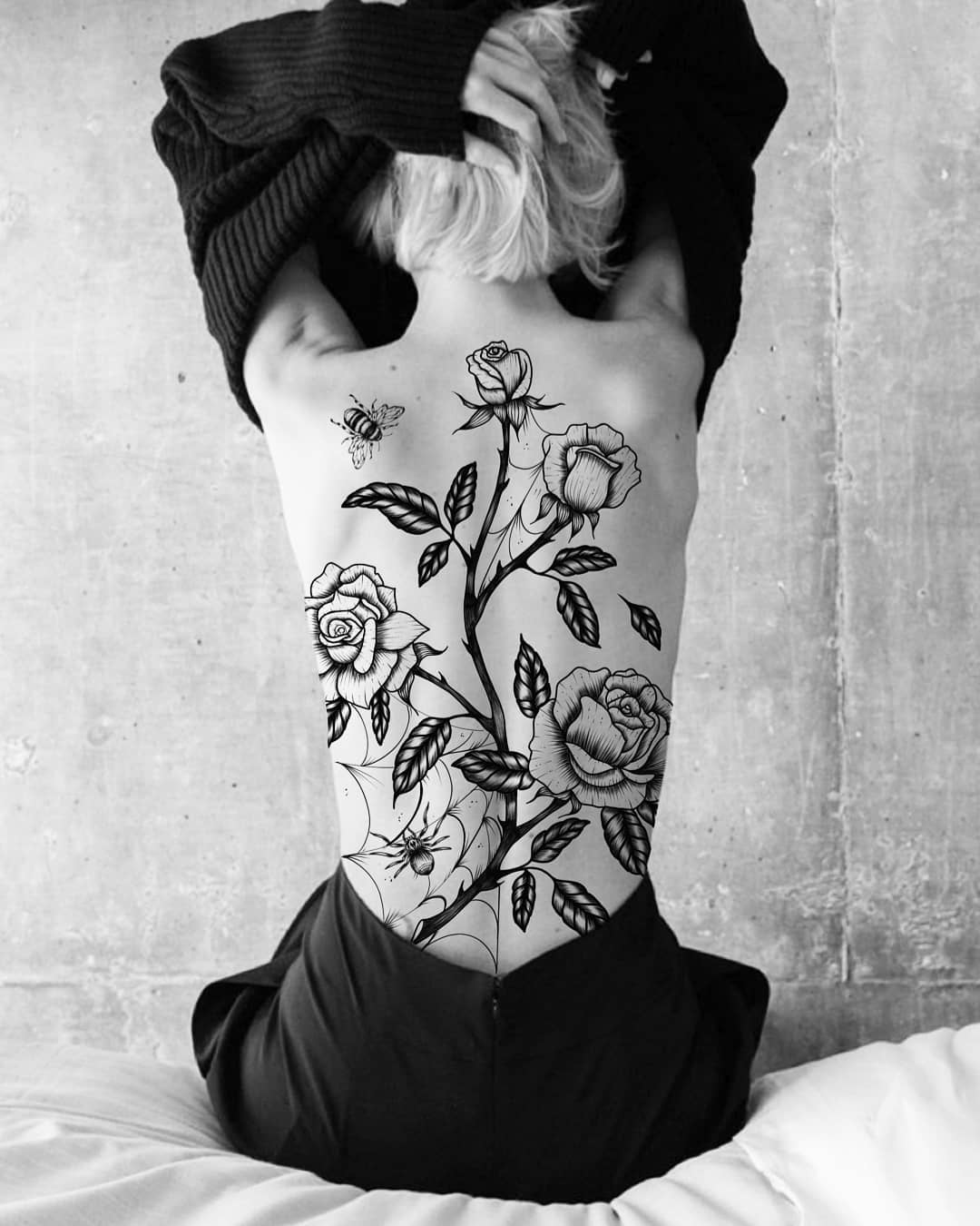 UPDATED: 35 Beautiful Black Rose Tattoo Designs (August 2020)