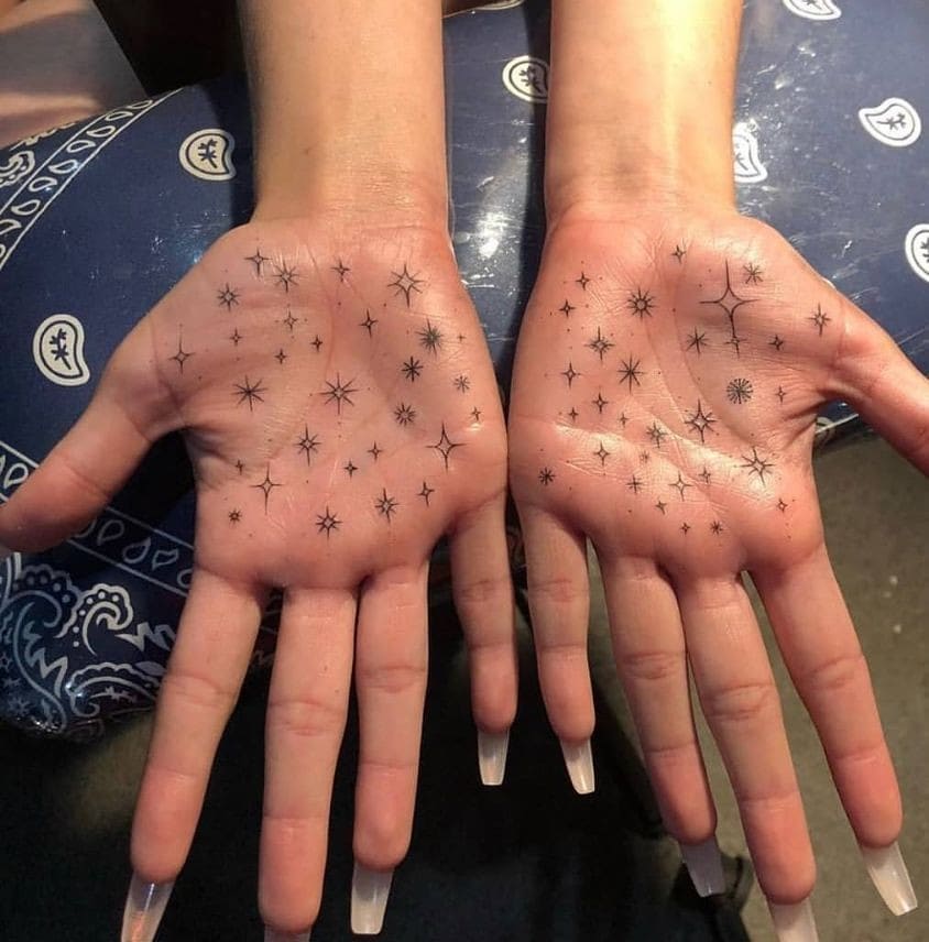 Star Tattoo on Hands