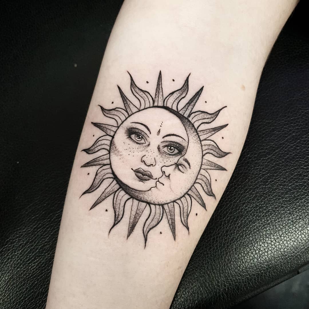 Sun and Moon Tattoo Inspiration