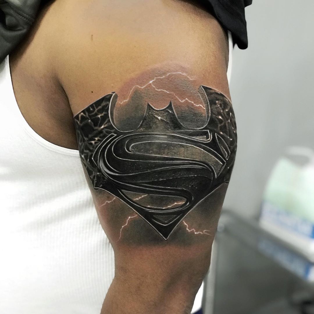 Superman, Memorial tattoo | Superman tattoos, Memorial tattoo, Memorial  tattoos