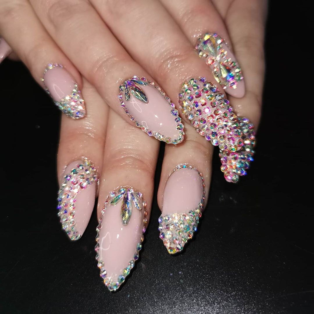 Nails with Diamonds - Best Nail Designs