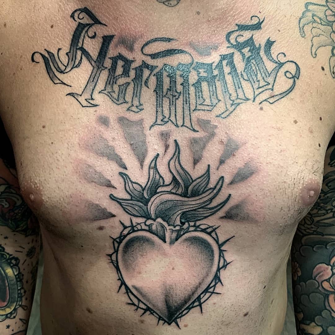 Sacred Heart Tattoo Designs