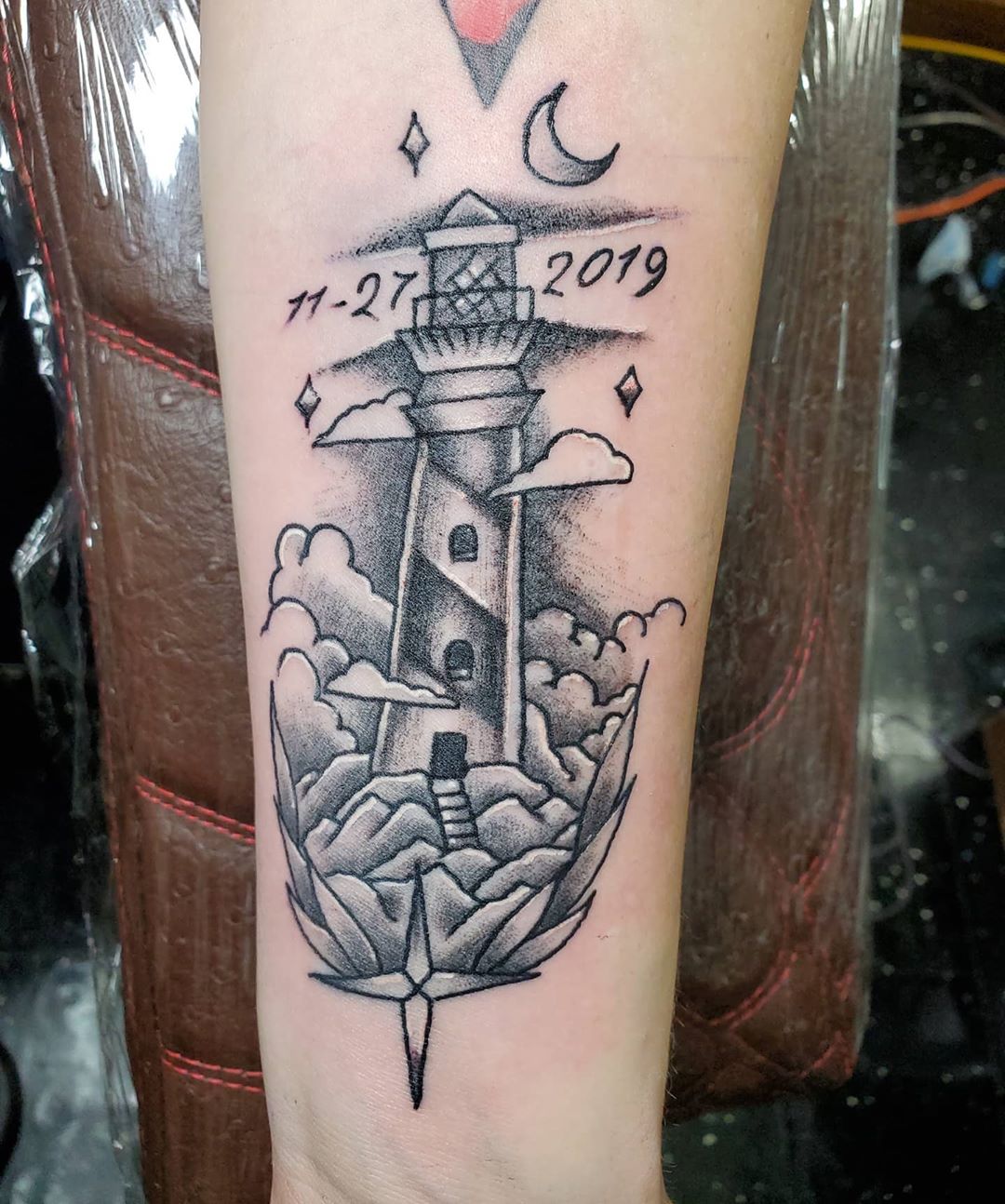 Lighthouse Memorial Tattoo