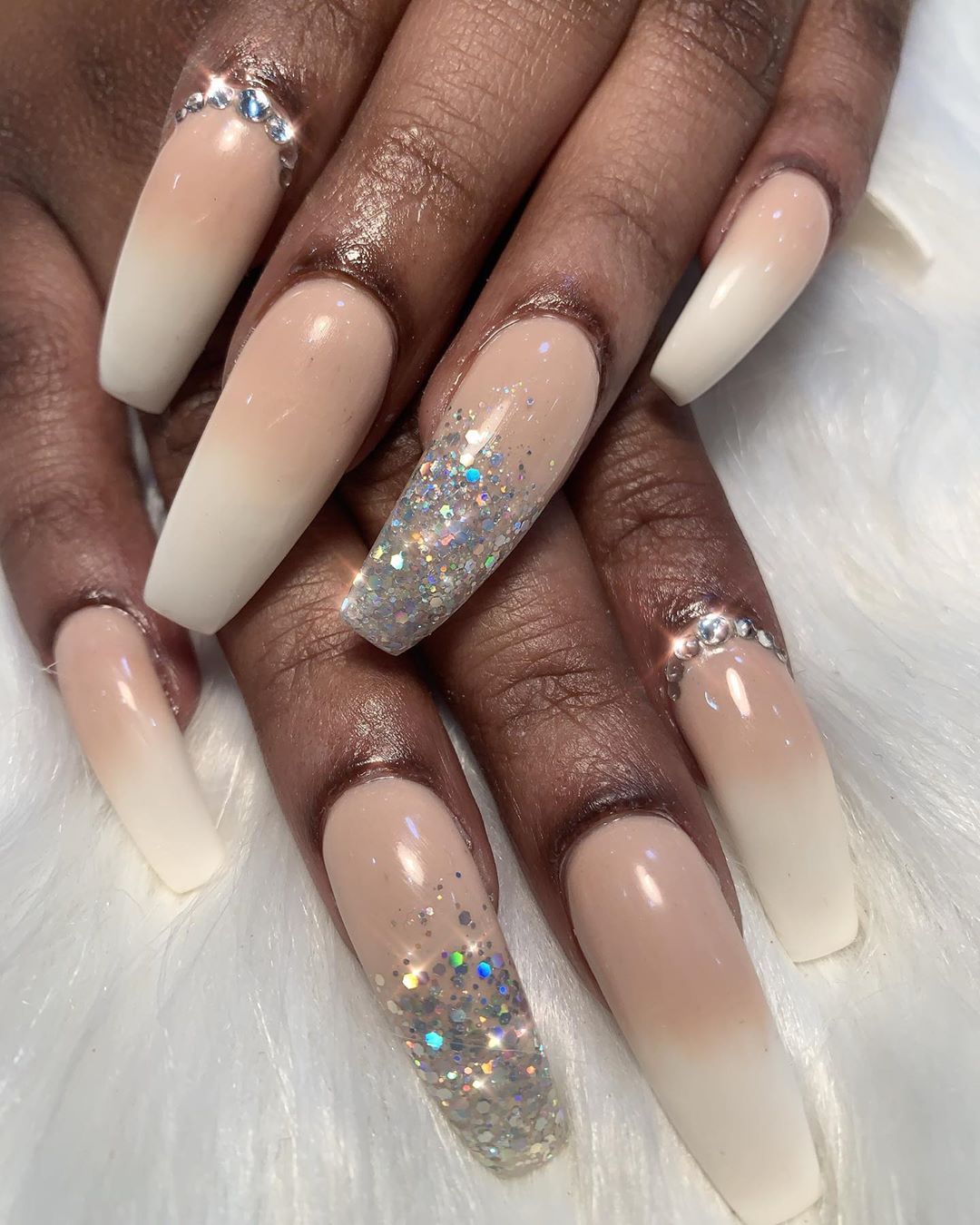 Nails with Diamonds - Best Ideas