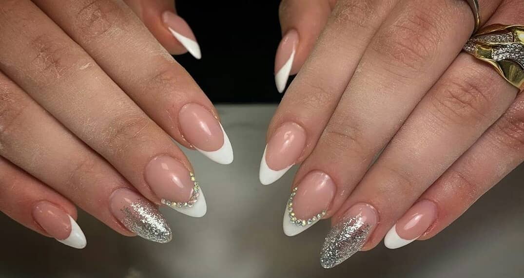 Nails with Diamonds - Best Ideas