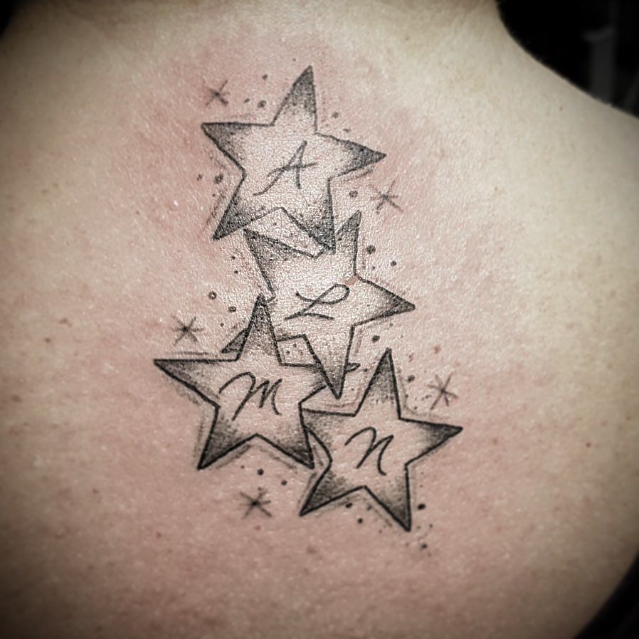 Shooting star tattoo
