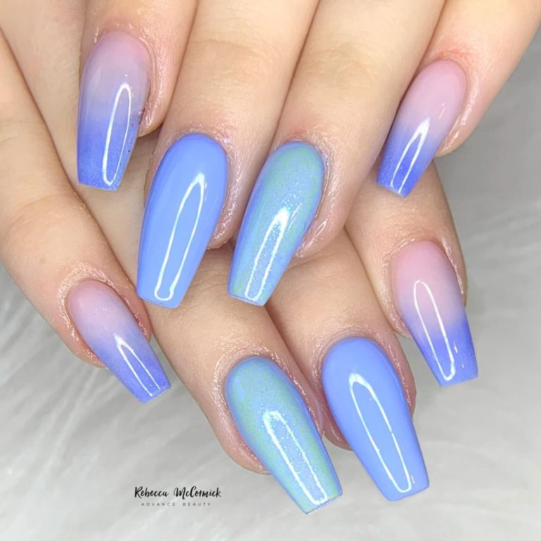 [UPDATED] 30 Blue Ombre Nails