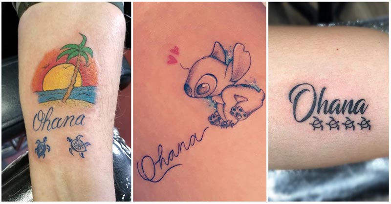 Ohana Tattoo Designs
