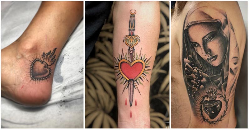 UPDATED] 44 Sacred Heart Tattoo Designs
