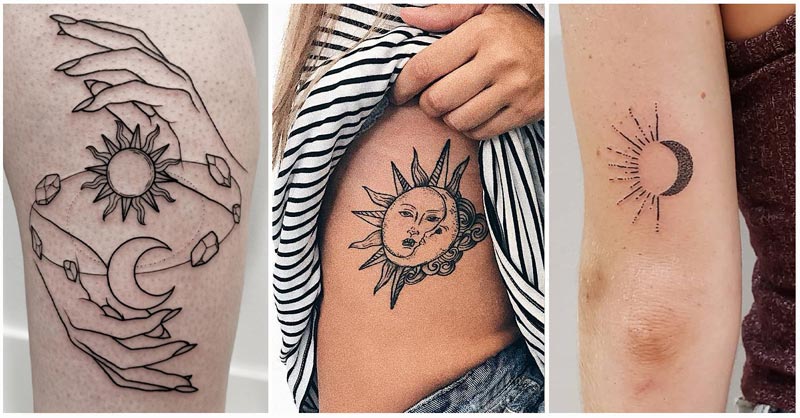 UPDATED] 43 Glorious Sun and Moon Tattoos