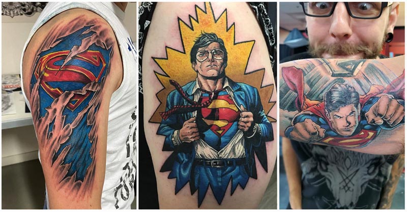 Supes tattoo  Superman tattoos Flying tattoo Dc tattoo