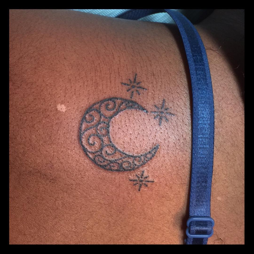 Moon and Star Tattoos