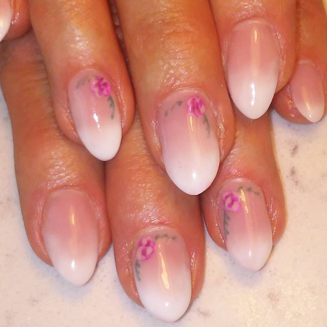 Gorgeous image of ombre french tips to inspire your next manicure