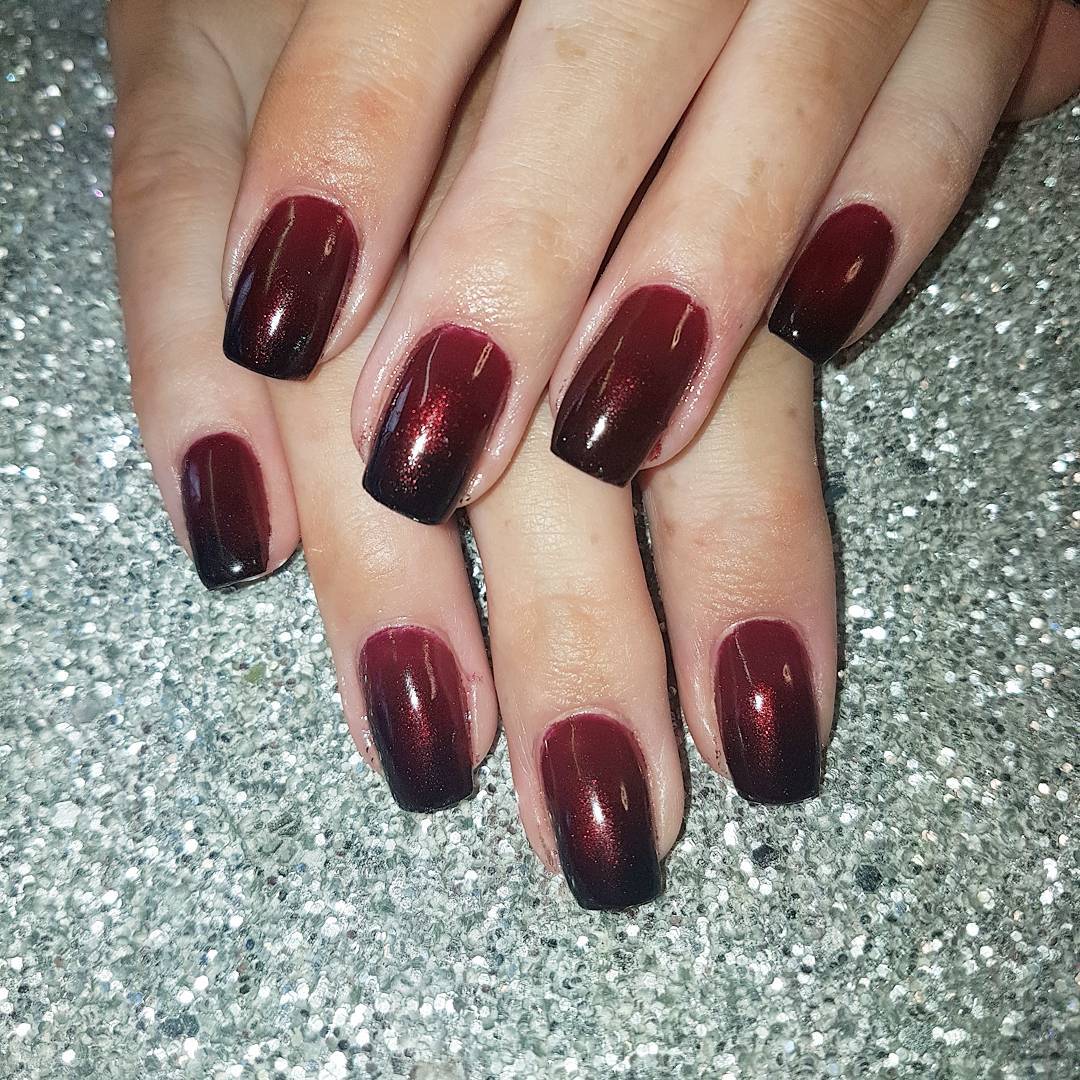 UPDATED] 35 Stunning Red and Black Ombre Nails