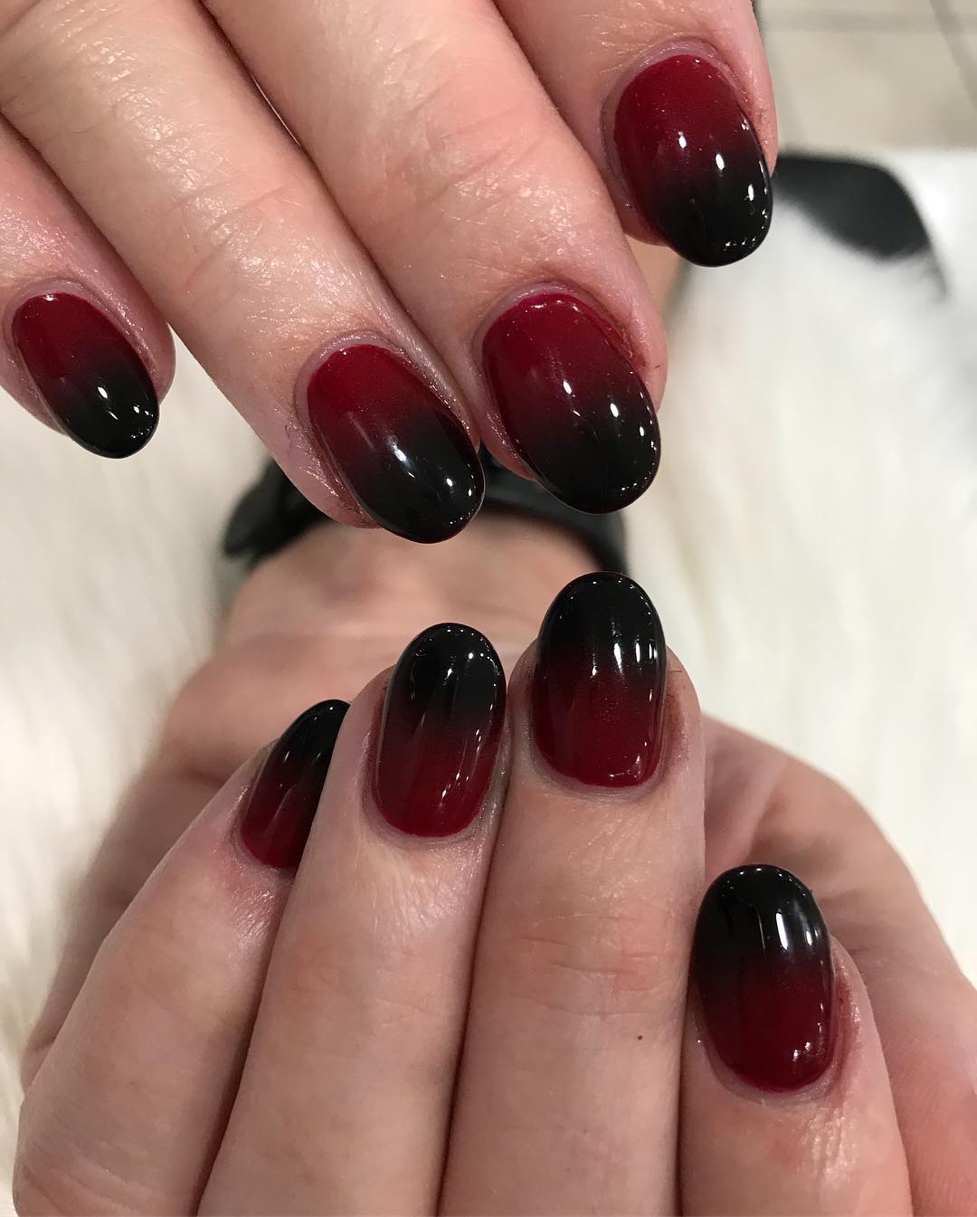 UPDATED] 35 Stunning Red and Black Ombre Nails