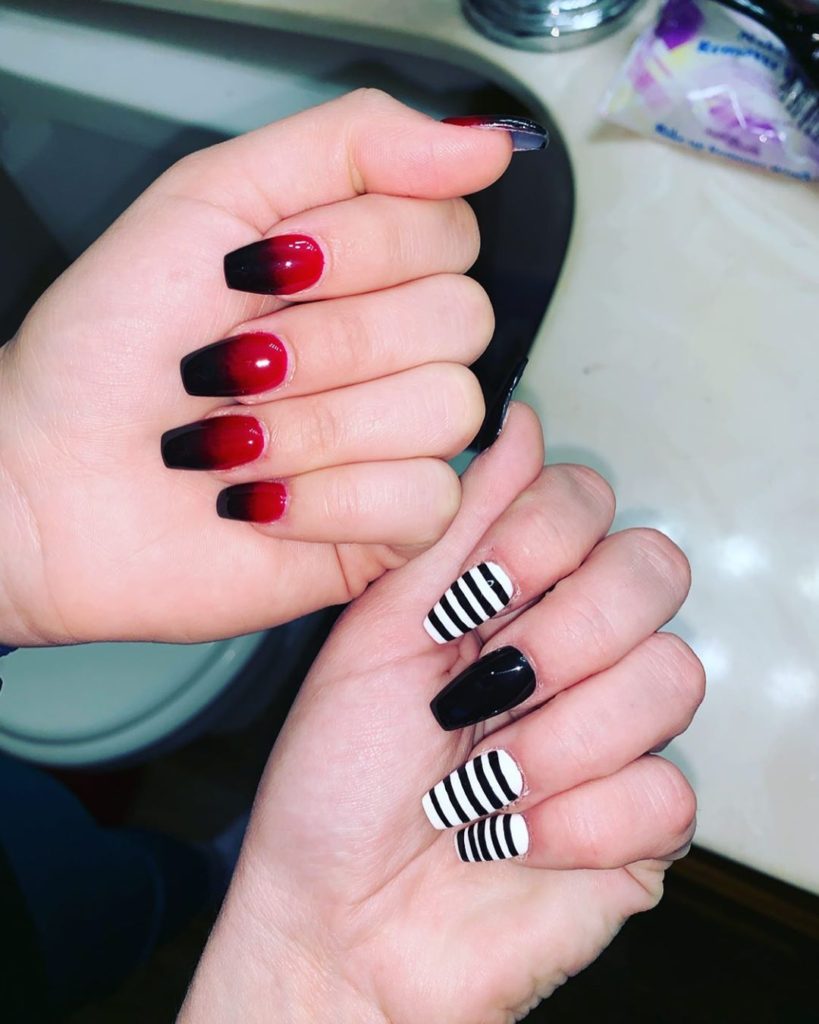 [UPDATED] 35 Stunning Red and Black Ombre Nails