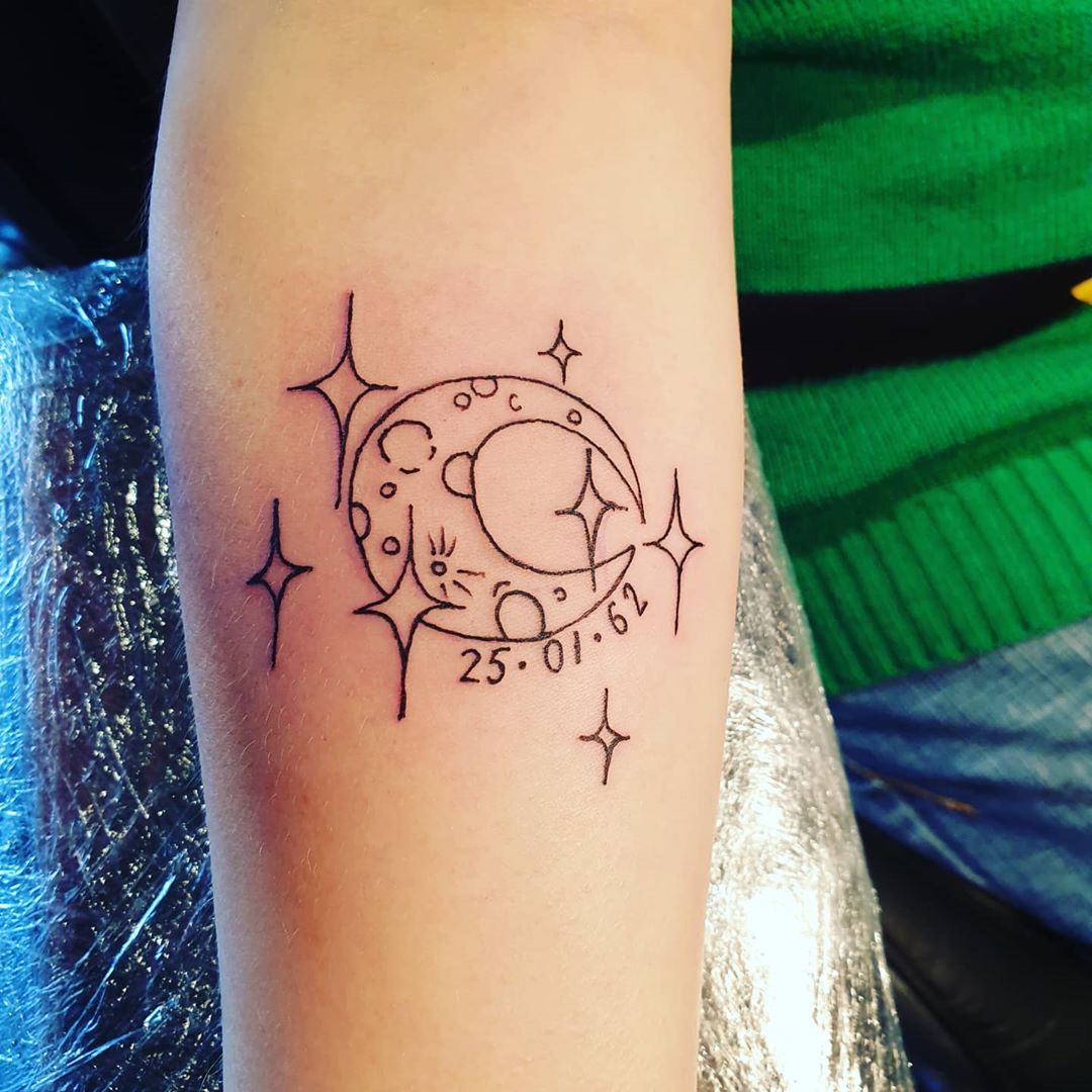 Moon and Star Tattoo Inspirations