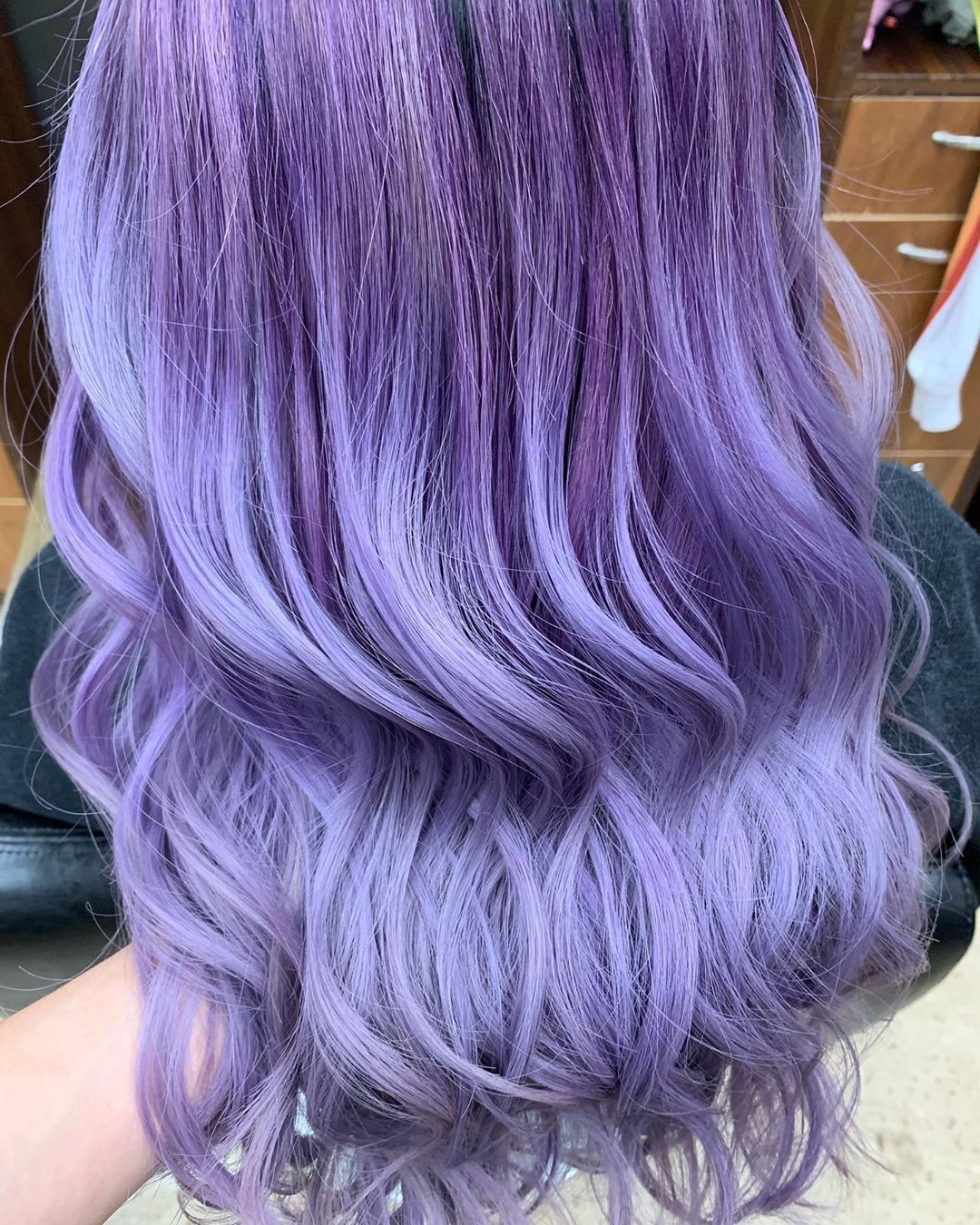 Stunning image of woman with lavender hair