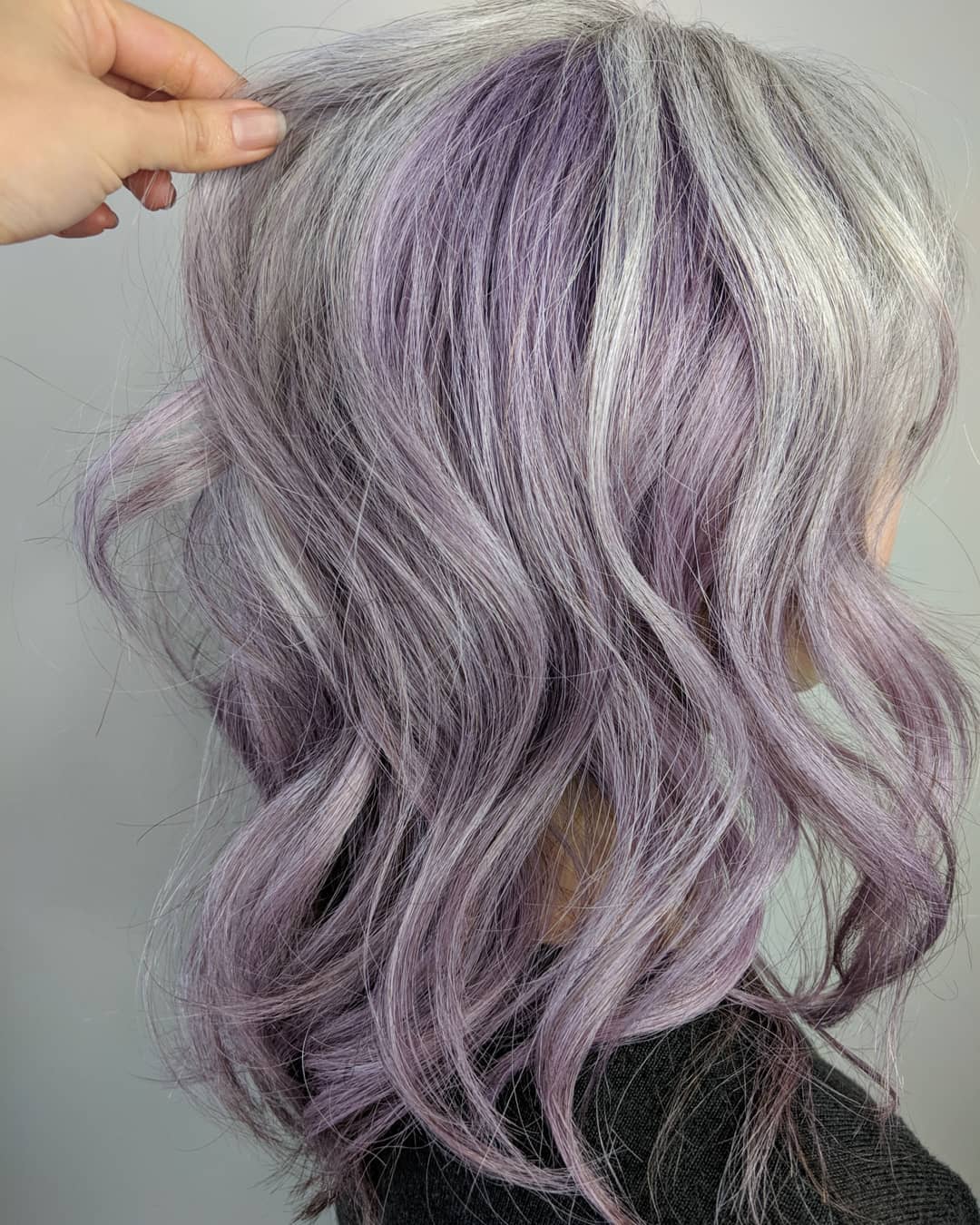 Stunning image of woman with lavender hair