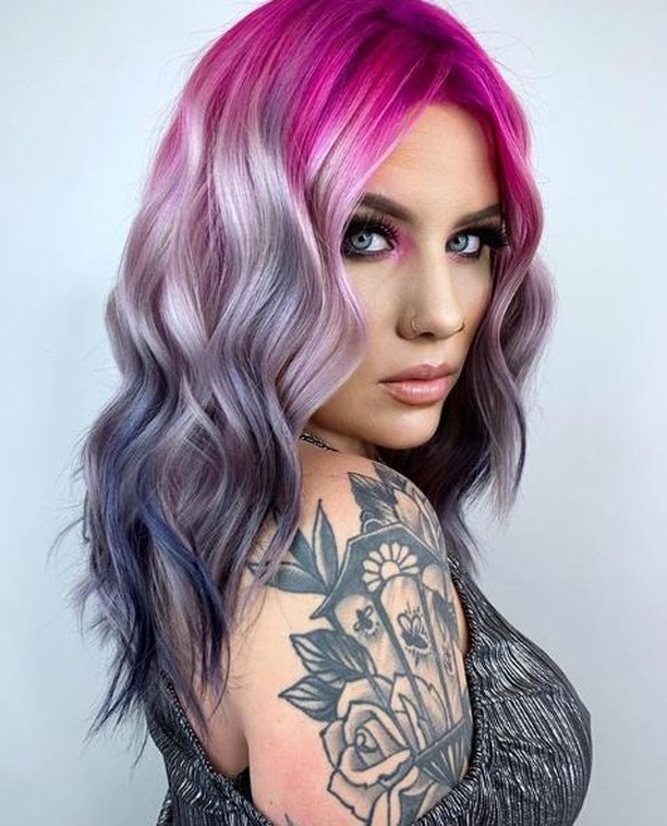 Incredible image of rainbow hair inspiration