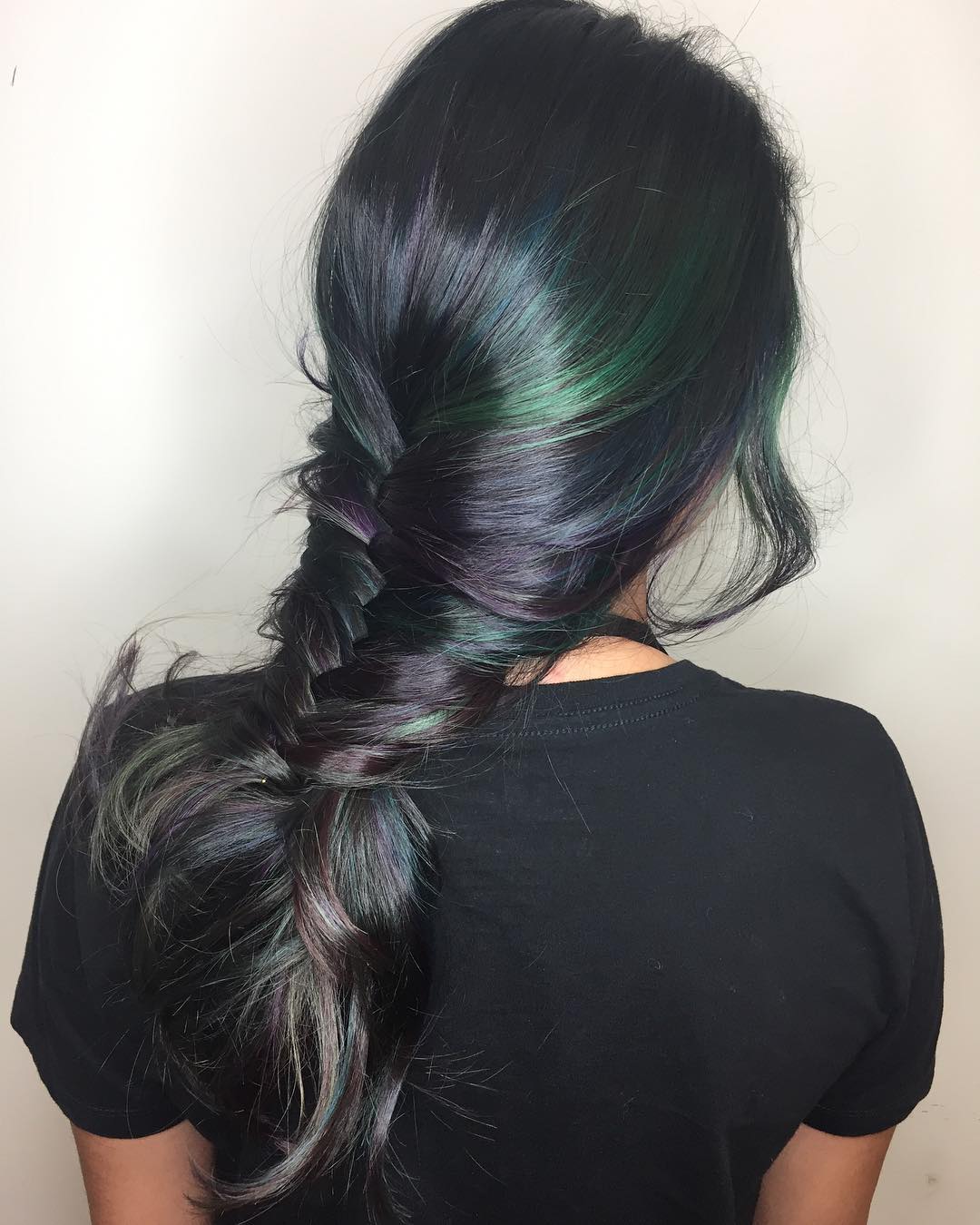 Beautiful image of a fishtail french braid hairstyle