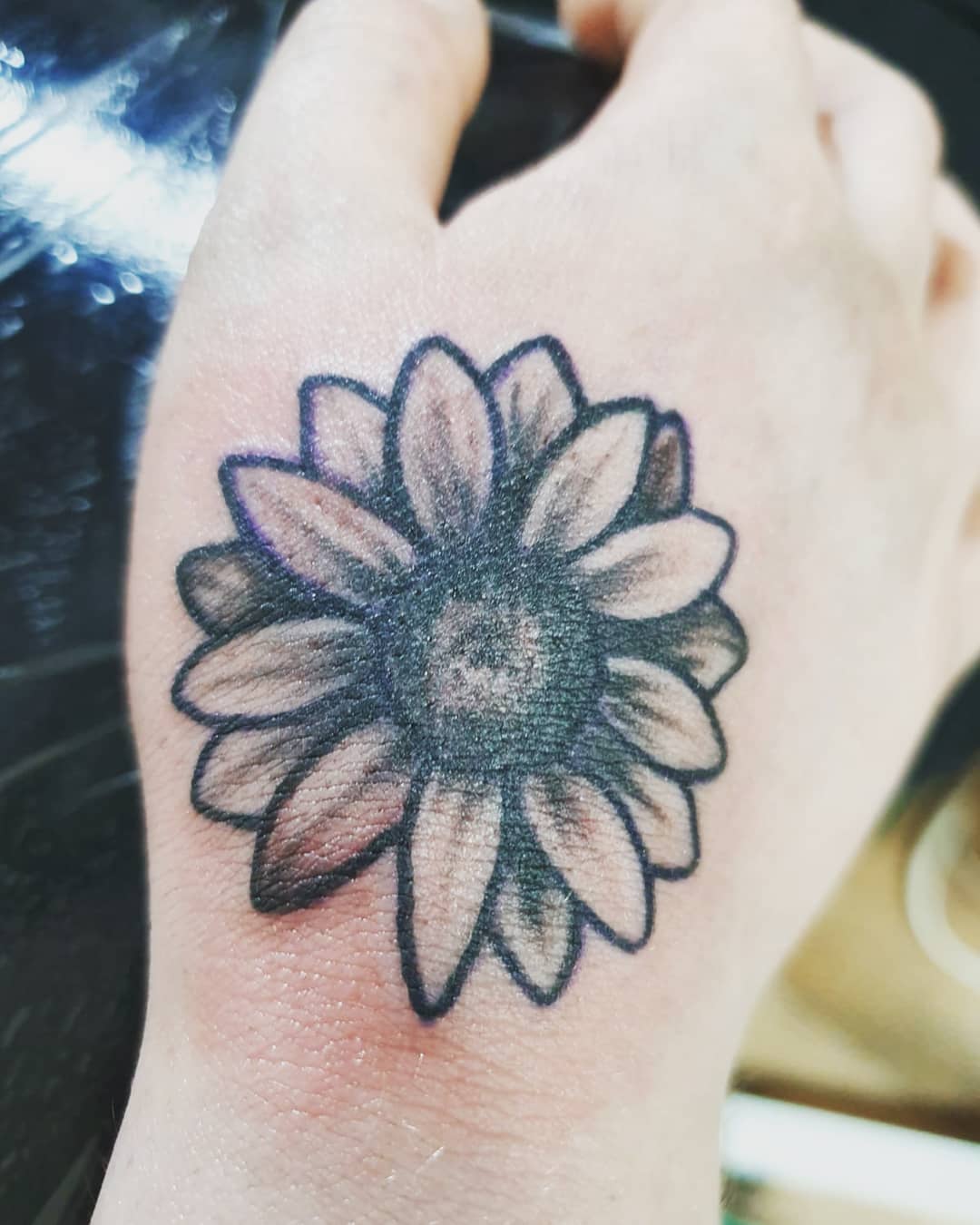 Inspiring sunflower tattoo image