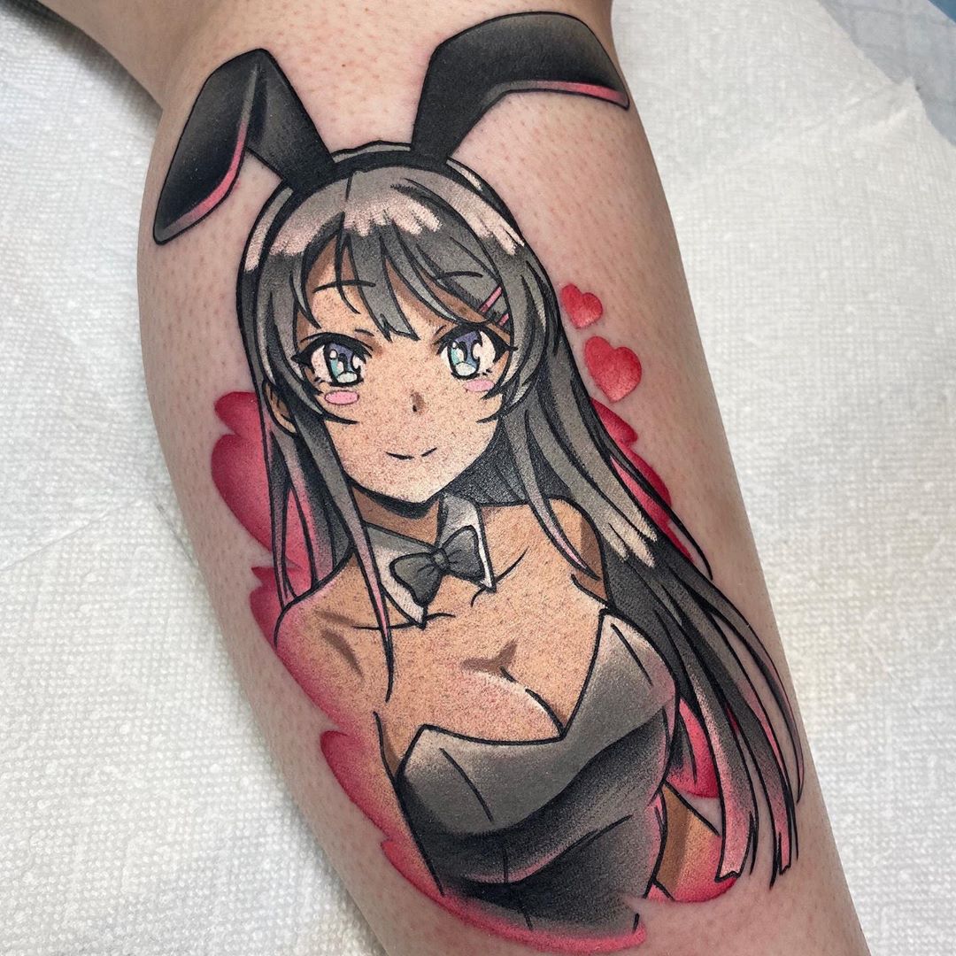 Cute Anime Girl Tattoo gambar ke 20