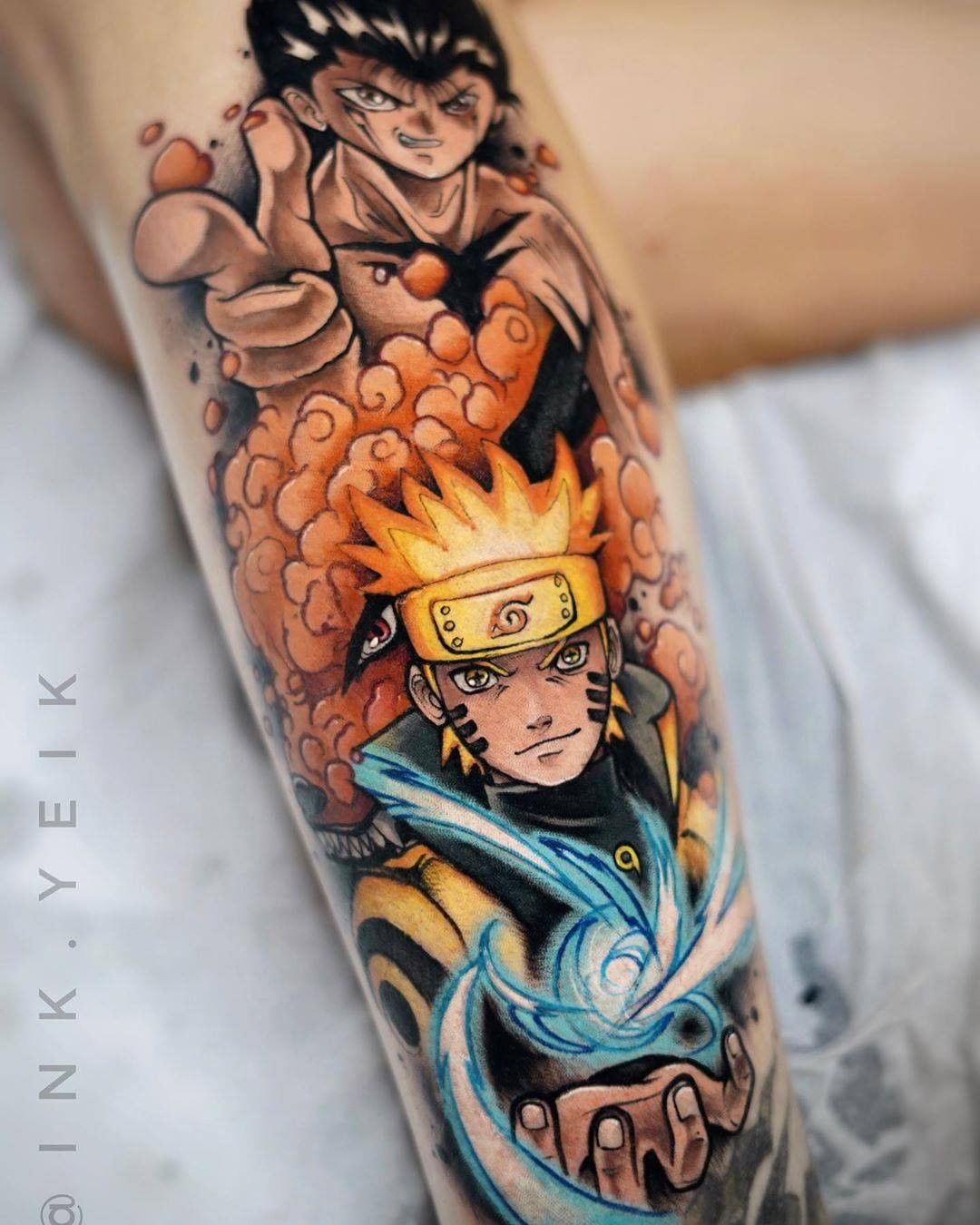 Anime Tattoo Coverup Drawing by eeyore1998 - DragoArt