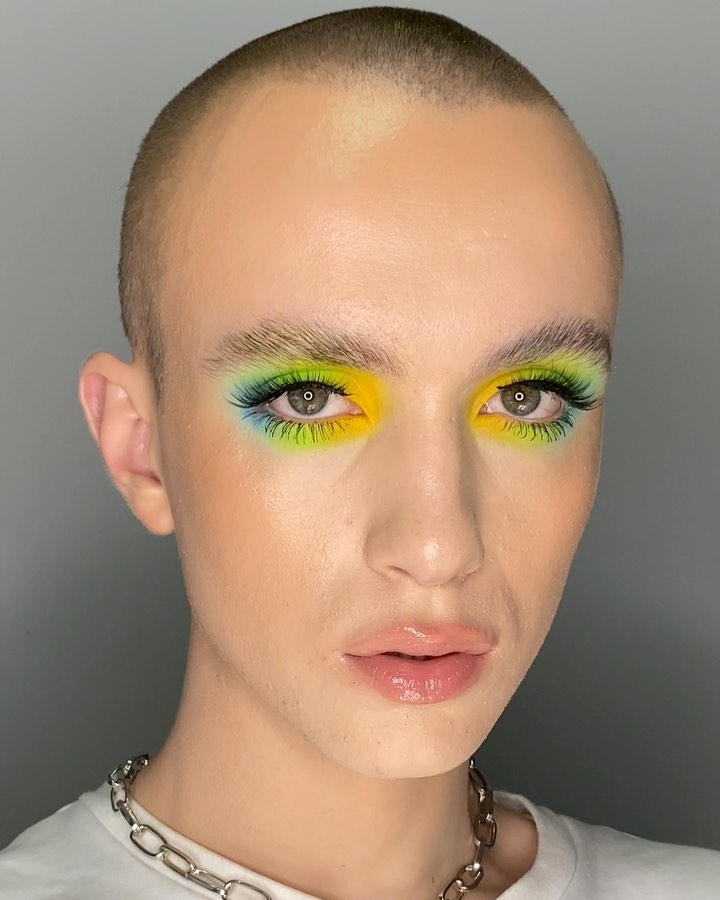 Bold image of editorial makeup