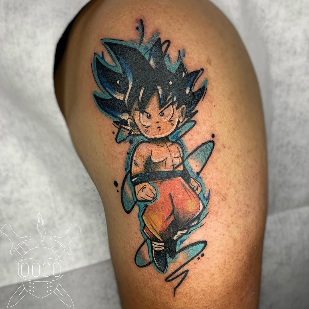 Impressive image of an anime tattoo