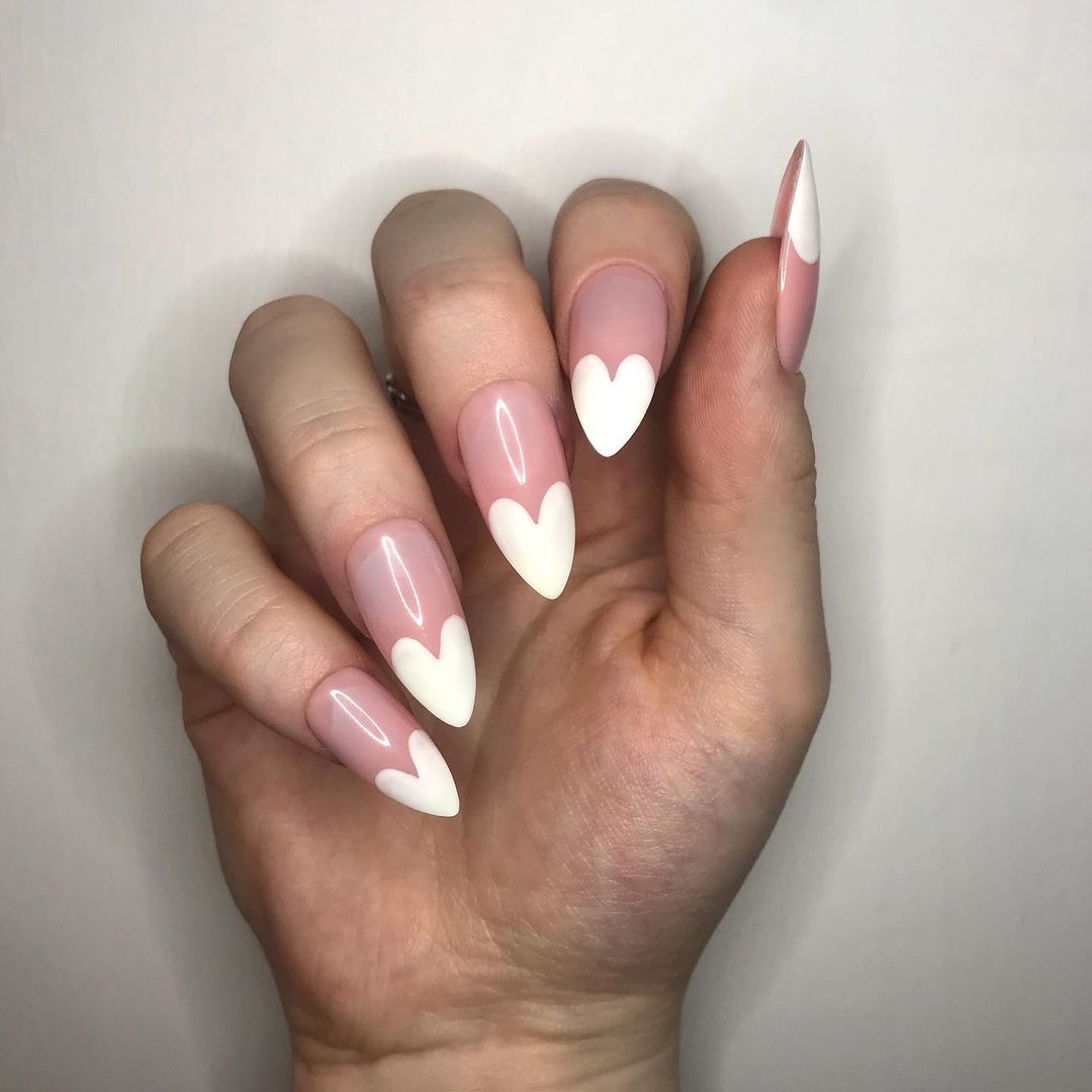 , [UPDATED] 45+ Pretty Heart Nails You&#8217;re Sure to &#8220;Love&#8221;