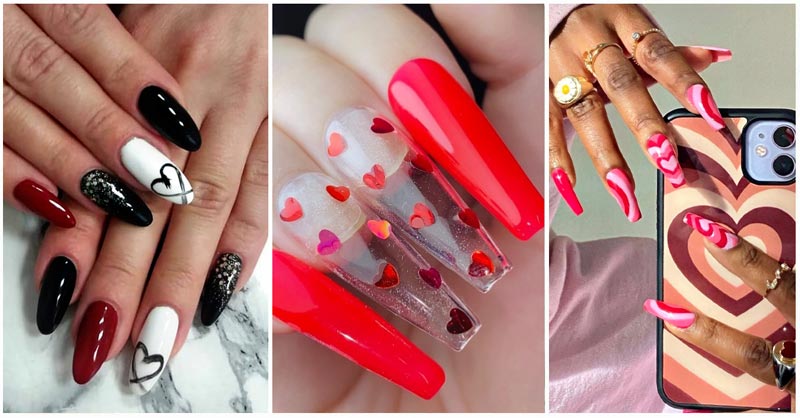 Instagraminspired nail art for Valentines day  Be Beautiful India