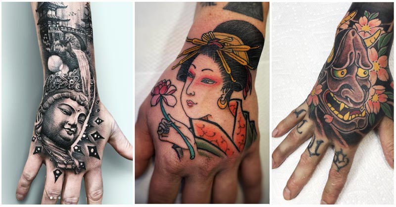 UPDATED] 40 Deeply Symbolic Japanese Hand Tattoos