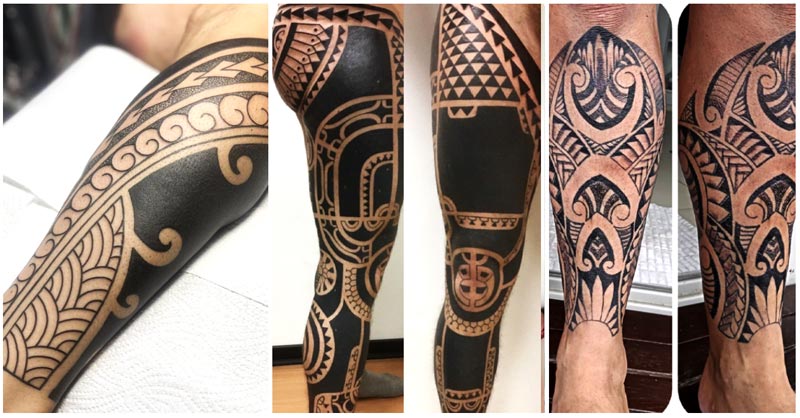 UPDATED] 40 Tribal Leg Tattoos