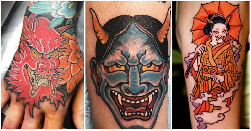 Japanese Demon Tattoos