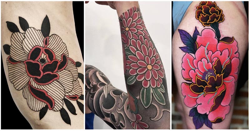 Japanese Flower Tattoo Design Ideas