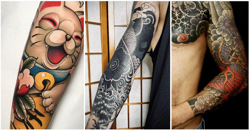 UPDATED] 40 Impressive Japanese Sleeve Tattoos