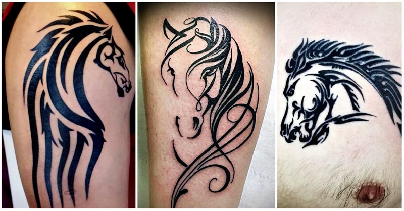 Tribal Horse Tattoos