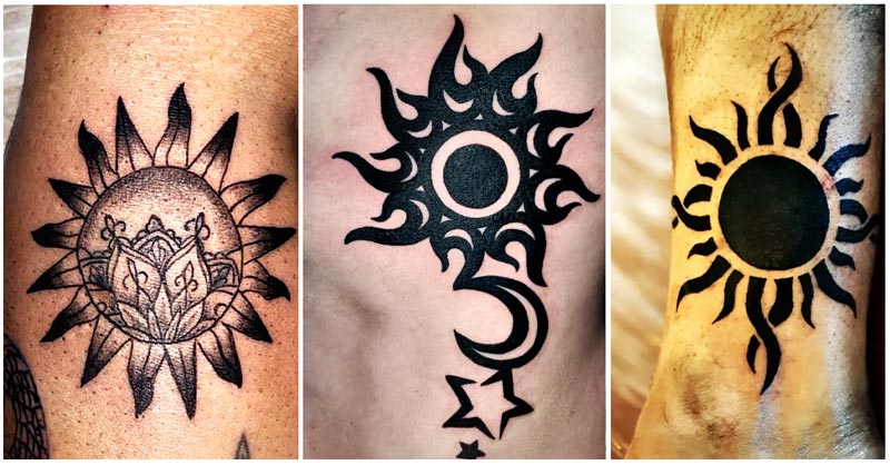 UPDATED] 40 Enlightening Tribal Sun Tattoos
