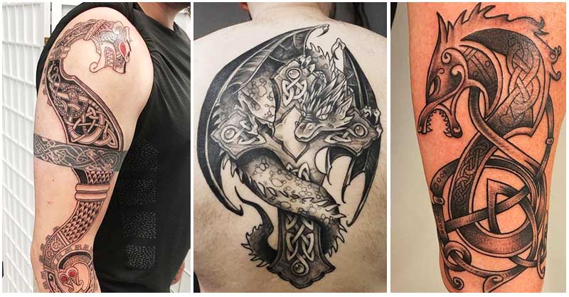 UPDATED] 40 Celtic Dragon Tattoos