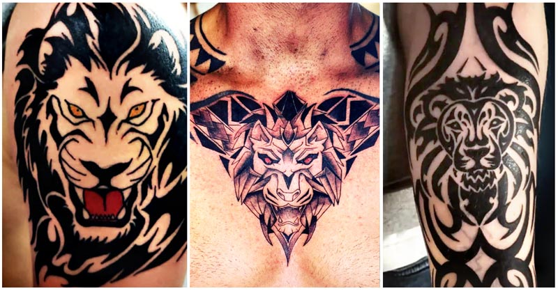 Tribal Lion Tattoo Ideas