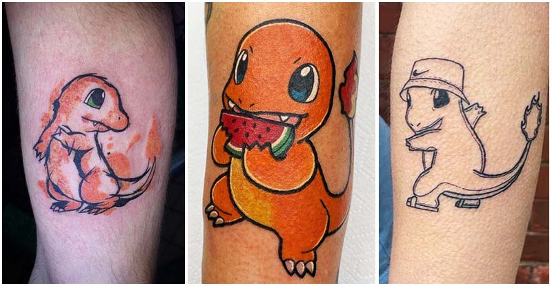 Charmander  Pokemon tattoo Wrist tattoos for guys Charmander tattoo