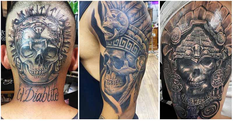 UPDATED] 40 Aztec Skull Tattoos